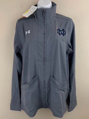 UNDER ARMOUR Women's UA Pre-Game Notre Dame Fighting Irish Jacket Size S NWT